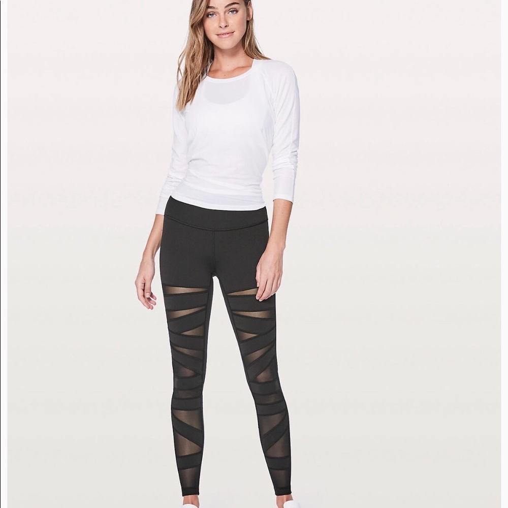 Lululemon Wunder Under Pant- Tech Mesh